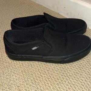 Brand new black slip on vans